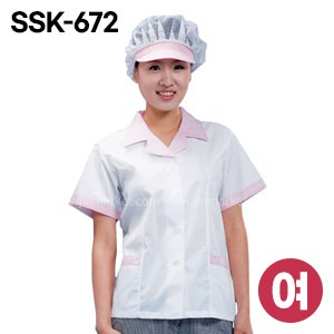 위생반팔가운 (여성)SSK-672　